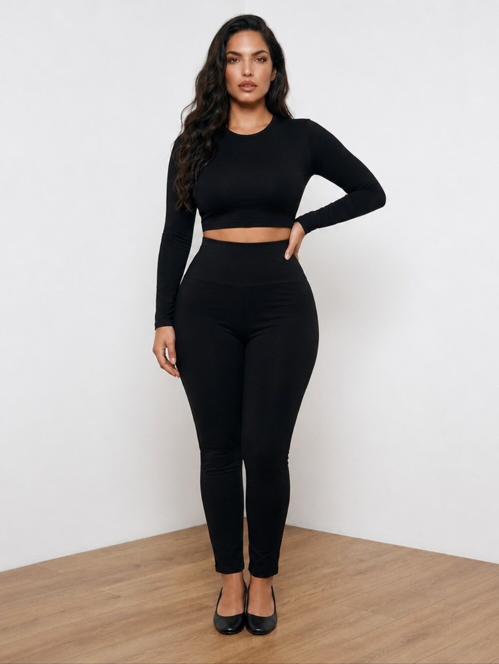 Maze Collection Black Skinny Ponte Pants